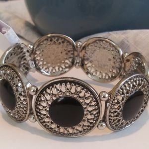 Signature NYC Boho Black/Silver Bracelet